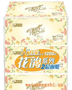 供應B338RCM清風200抽3包無香抽取式面紙