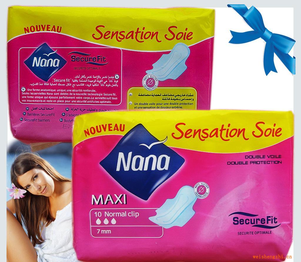 廠家代加工OEM外貿衛生巾批發nana22片衛生護墊加厚衛生巾